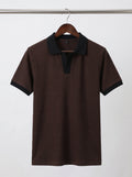 Dark Coffee Old Money Polo (Flat 50% Off)