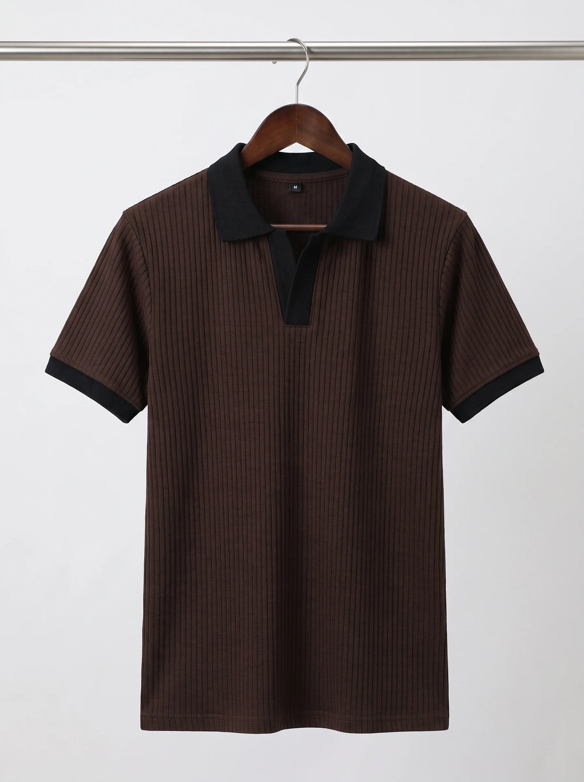 Dark Coffee Old Money Polo (Flat 50% Off)