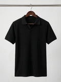 Black Old Money Polo (Flat 50% Off)