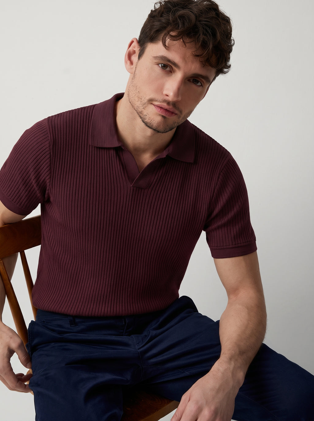 Burgendi Old Money Polo
