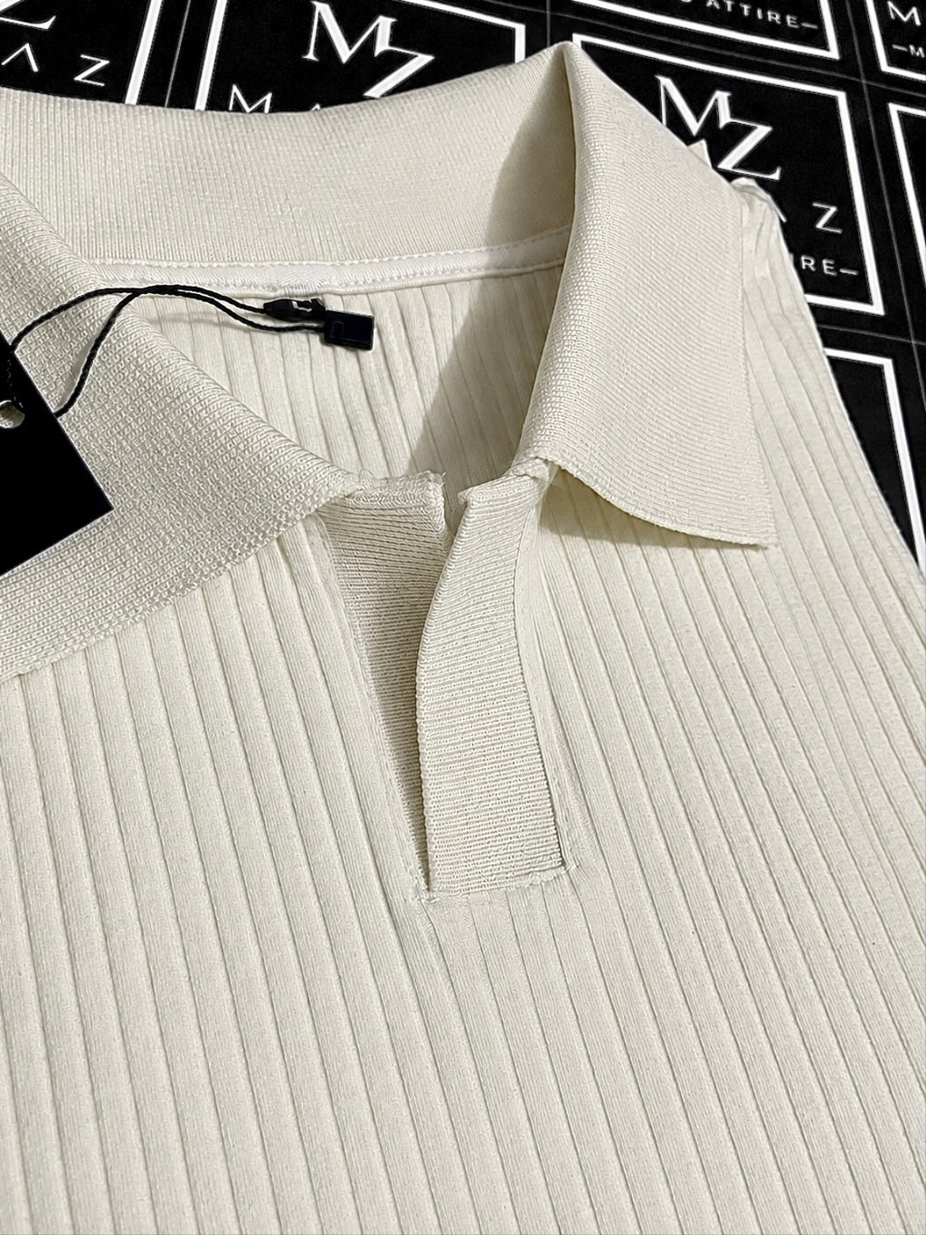 Cream Old Money Polo (Flat 50% Off)