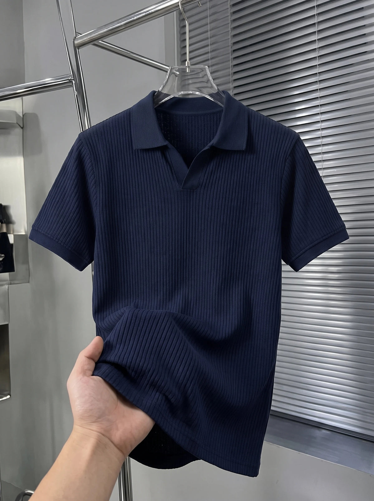 Navy Blue Old Money Polo